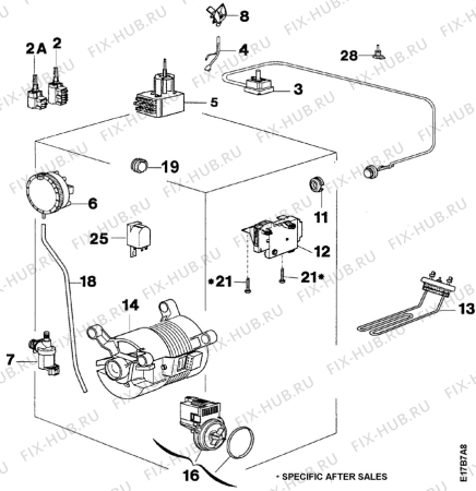 Взрыв-схема стиральной машины Zanussi TL862C - Схема узла Electrical equipment